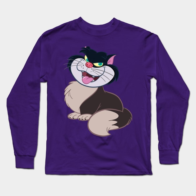 Devil Kitty Long Sleeve T-Shirt by toonbaboon